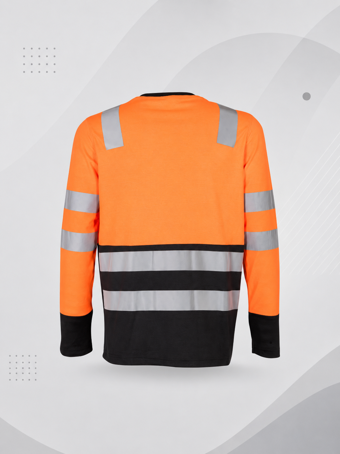 Polera Híbrida Hi-Vis Bicolor Manga Larga Hombre