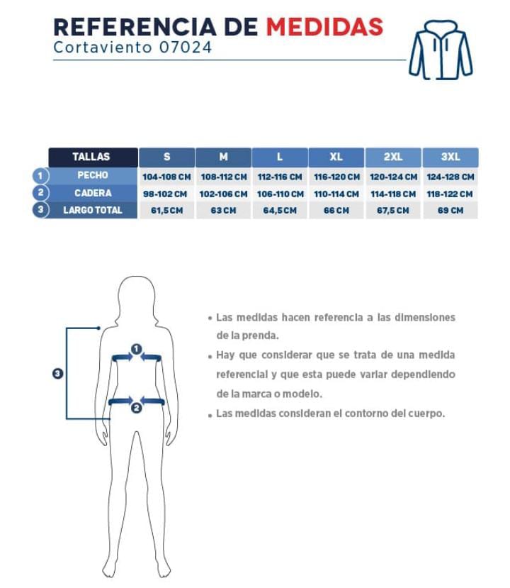 Cortaviento mujer de taslan con PA