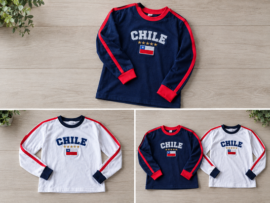 Baby T manga larga – Estilo Retro - Mujer